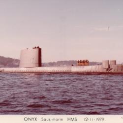 CPA - Marine de Guerre - ONYX Sous-Marins " HMS " 15-11-1979  -N&deg;6085