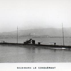 CPA - Marine de Guerre -  Sous-Marin " LE CONQUERANT " -N&deg;6091