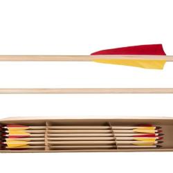 Fl&egrave;ches bois Wooden Standard Bucktrail 5/16" Pour 35 lbs