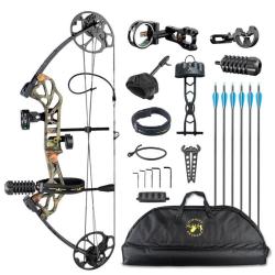 Arc &agrave; poulies Topoint Compound Package Starting 28" Camo Droitier (RH) Camo