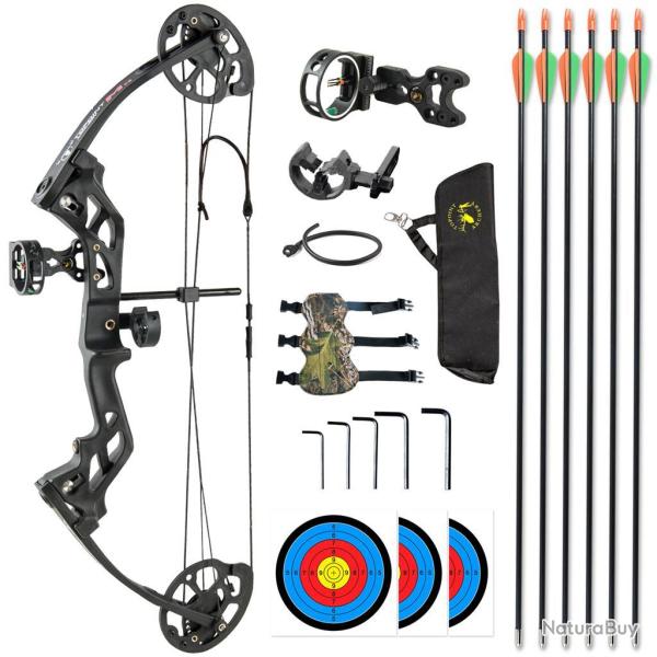 Kit arc � poulies Topoint M3 Droitier (RH) Noir