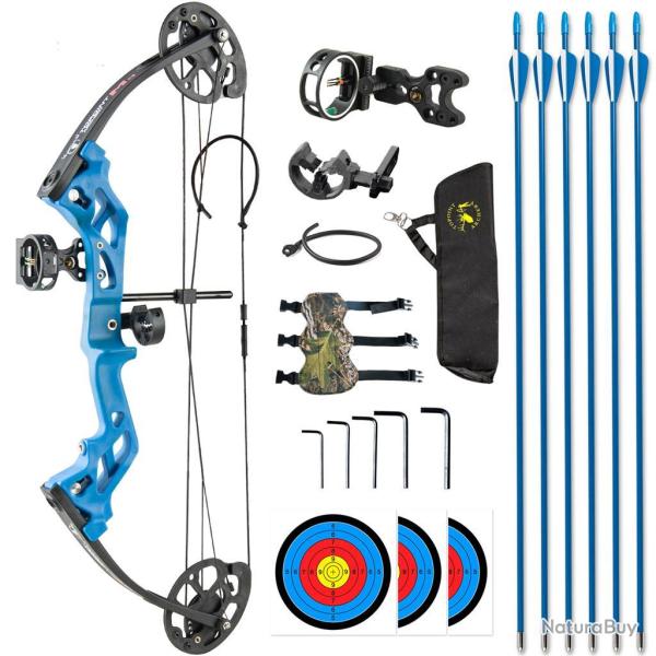 Kit arc � poulies Topoint M3 Gaucher (LH) Bleu