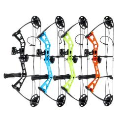 Kit arc &agrave; poulies Core Zeal Junior Vert fluo