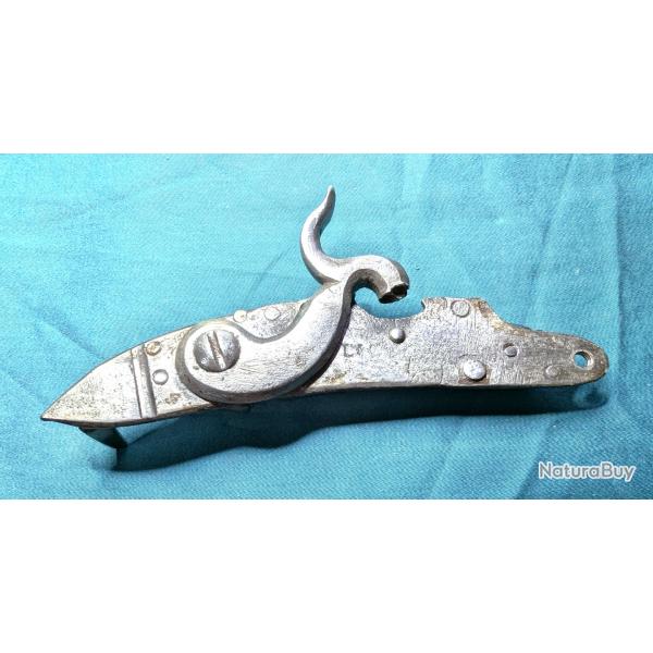 Platine � percussion transform�e peux �tre reconditionn�e, pr� 18� silex-19� perc-  PL N�117...2026