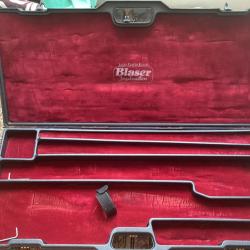 Malette BLASER deux canons trois lunettes bon &eacute;tat g&eacute;n&eacute;ral
