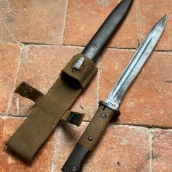 Ba&iuml;onnette allemande 98k tropicale monomatricule - WW2