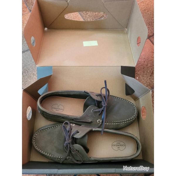 Chaussure le chameau Galion nubuck homme vert chameau