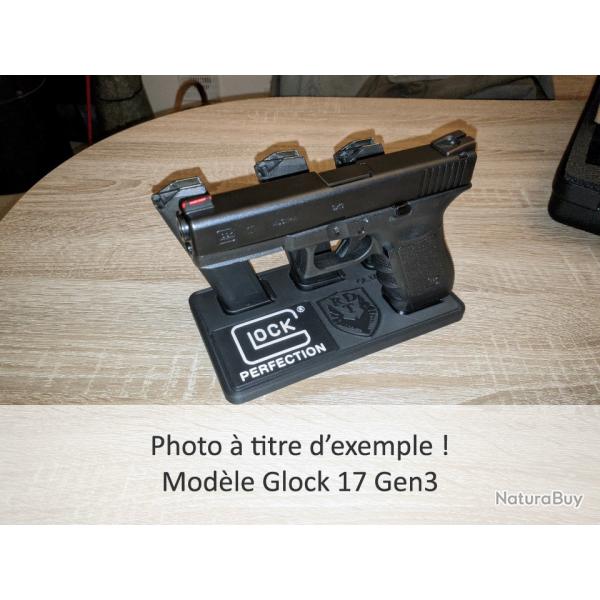 Support pr�sentoir Glock 17 Gen5 - 3 chargeurs apparents