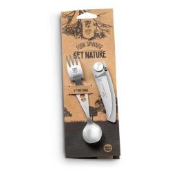 Set nature Claude dozorme FORKSPINNER et couteau + etui