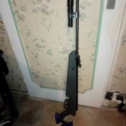 Carabine &agrave; plomb Swiss Arms TG 1  bleu Nitrogen lunette 3-9x40 et accessoires