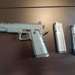 Vente occasion TISAS 2011 Night Stalker double stack  9*19mm optique ready et canon filet&eacute;