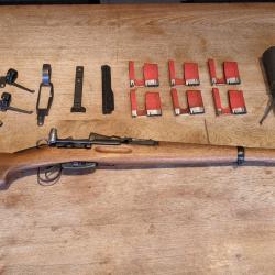 Schmidt Rubin K31 monomatricule en 30-284 avec accessoires