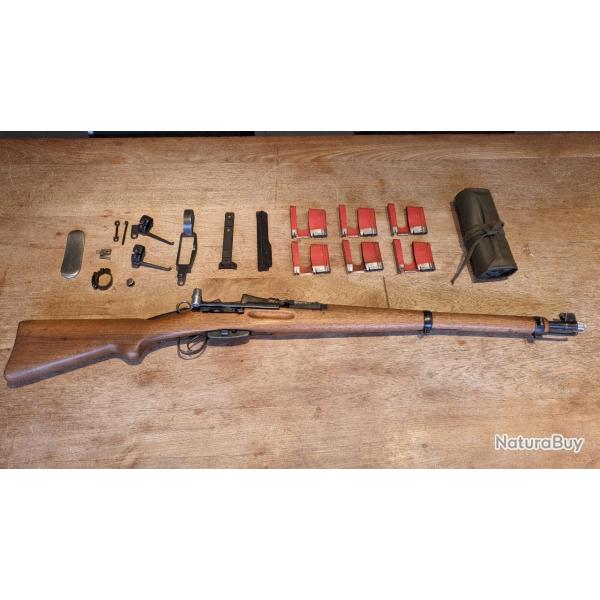 Schmidt Rubin K31 monomatricule en 30-284 avec accessoires