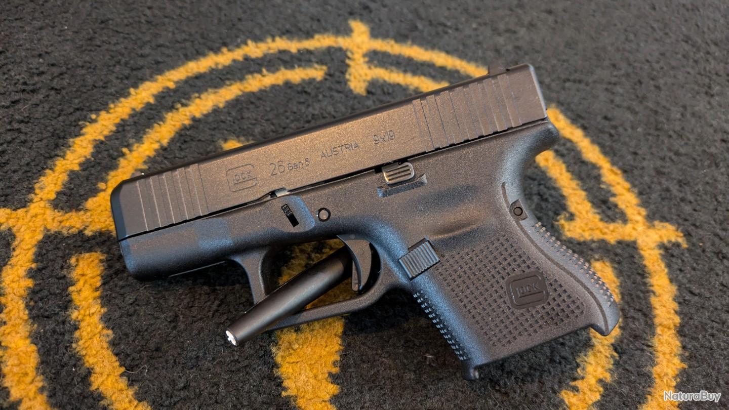 Pistolet glock 26 Gen 5 sub compact cal 9x19 - Pistolets de Catégorie B