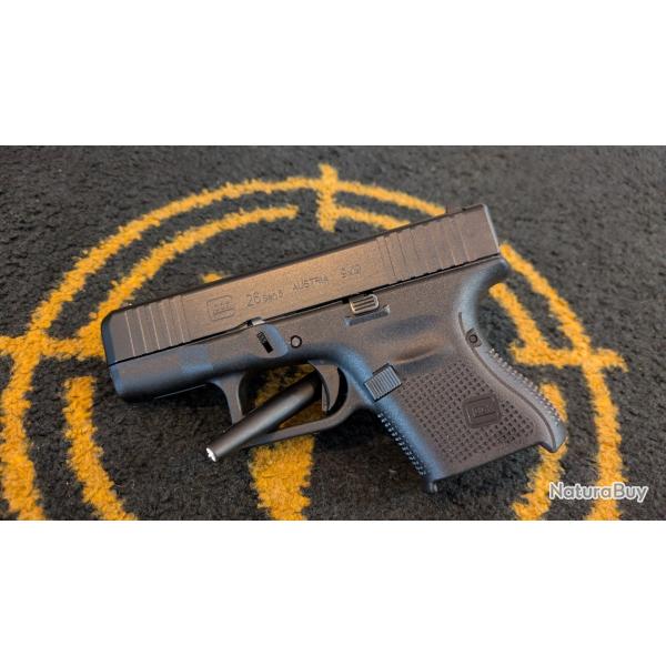 Pistolet glock 26 Gen 5 sub compact cal 9x19