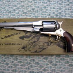 Revolver Uberti 1858 inox  canon 8" Calibre 44 Poudre Noire