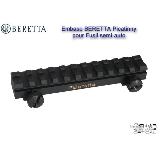 RAIL PICATINNY 21MM POUR CARCASSE FRAISEE SEMI AUTO OU POMPE