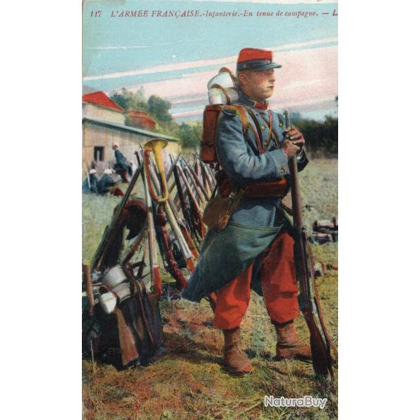 CPA -LARMEE FRANCAISE -Infanterie En Tenue de campagne - N�6099