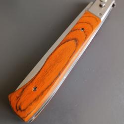 COUTEAU &Agrave; SYST&Egrave;ME, manche bois.