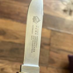 Puma Jagdknicker  fait main lame de 10 + &Eacute;tui cuir vert anglais