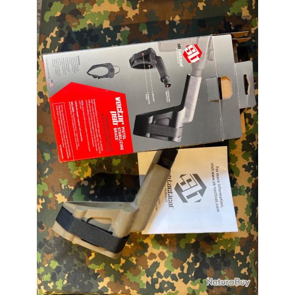 Crosse type ar15 kriss vector couleur FDE Pistol stabilizing brace