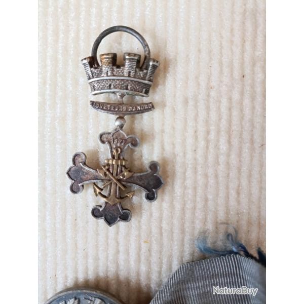 M�daille des sauveteurs du nord 1877