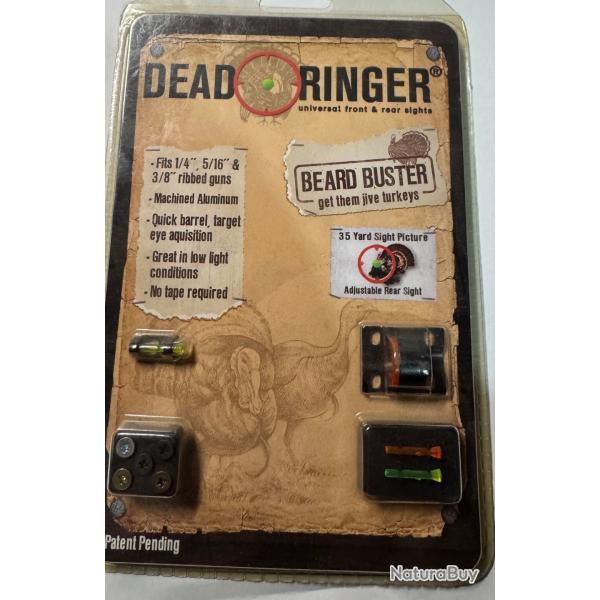 Guidon + hausse Dead Ringer "Beard Buster" NEUF pour fusil � canon ventil�