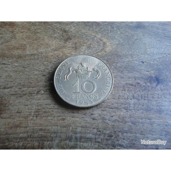 monnaie 10 francs conqu�te de l'espace  1983 paris