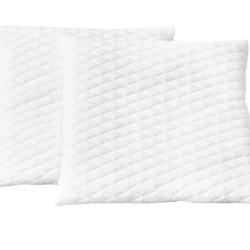 Oreillers m&eacute;moire forme lot 2 80x80x14 cm soutien cervical confort