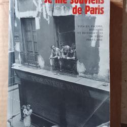 Livre je me souviens de paris