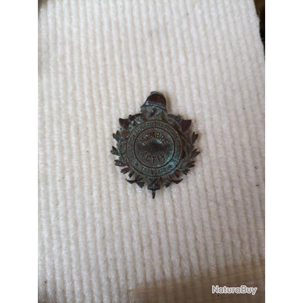 Insigne de pompier membre actif