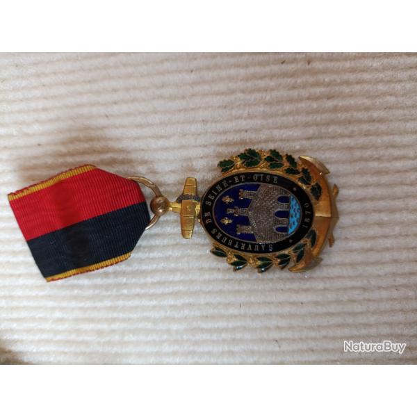 M�daille de sauveteur de la seine et oise