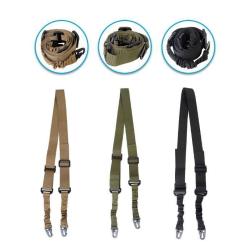 Sangle Bretelle Rotation 360&deg; 131 Cm Elingue avec Boucle en M&eacute;tal Fusil - Carabine