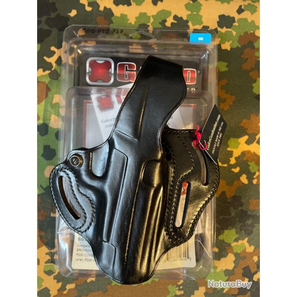 Holster galco cuir noir pour Sig sauer P226 COP 3 SLOT