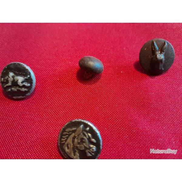 Boutons de veste de chasse