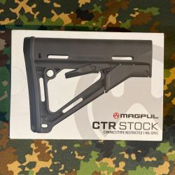 Crosse magpul CTR noire ar15 MIL-SPEC