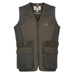 Gilet de chasse Percussion Tradition - Marron - Marron Sanglier / L