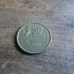 monnaie 50 francs  guiraud  1952