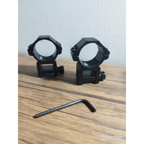 Montage de diam�tre 30 mm pour rail picatinny.