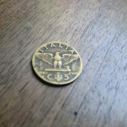 monnaie italie 5 centesimi 1940