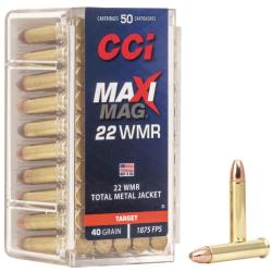 Munitions CCI MAXI Mag 22 WMR 40gr Les 250