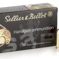 Munitions Sellier & Bellot 45 ACP 230gr FMJ * LES 500