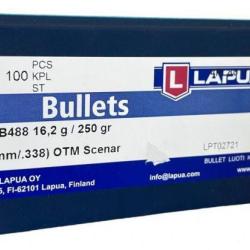 Ogives Lapua .338 250gr OTM Scenar - Bo&icirc;te de 100