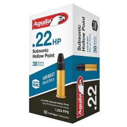 500 Munitions Aguila Cal. 22Lr Subsonique HP