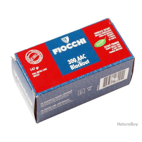 MUNITIONS Fiocchi 300 AAC Blackout 147 grains FMJ LES 200