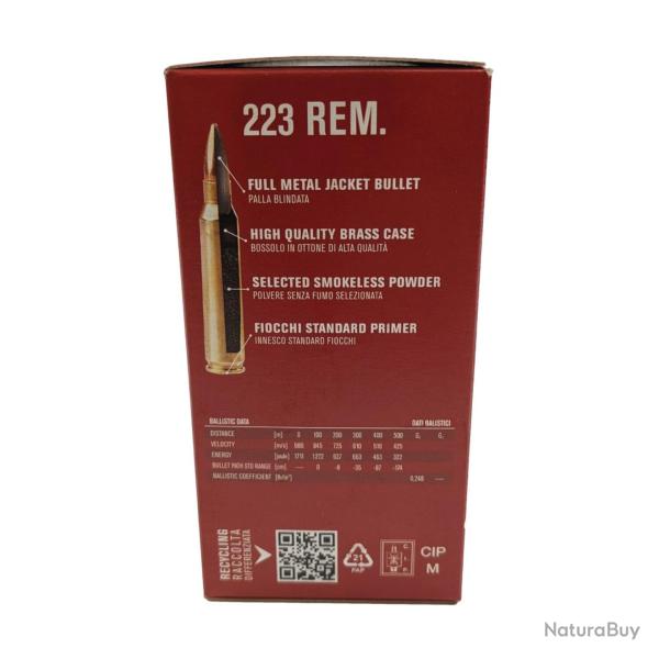 1000 MUNITIONS FIOCCHI 223 REM 55gr