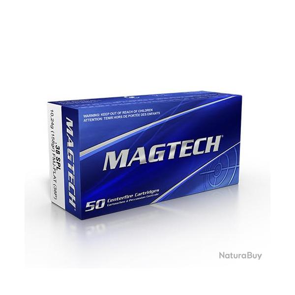 MUNITIONS MAGTECH 38 SP 158gr FMJ-FLAT - LES 500