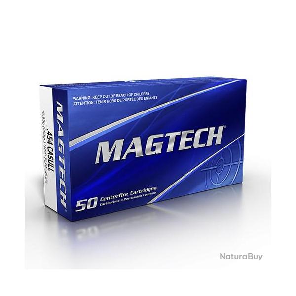 MUNITIONS MAGTECH Cal 454 CASULL 260gr SJSP-FLAT - LES 100