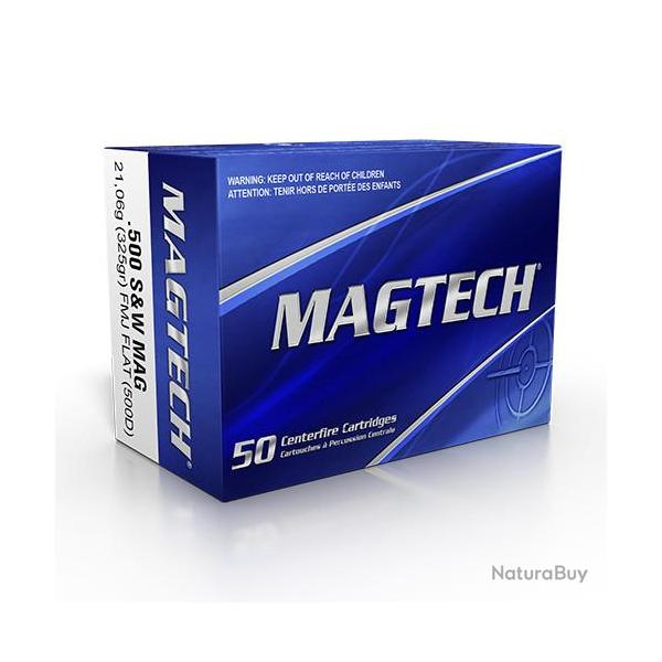 MUNITIONS MAGTEC Cal 500 S&W 325gr FMJ-FLAT - LES 100