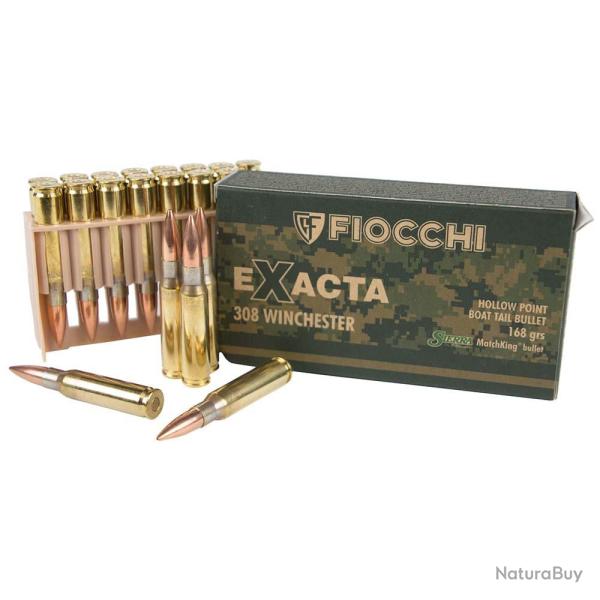 MUNITIONS FIOCCHI EXACTA 168 gr 308W - LES 100